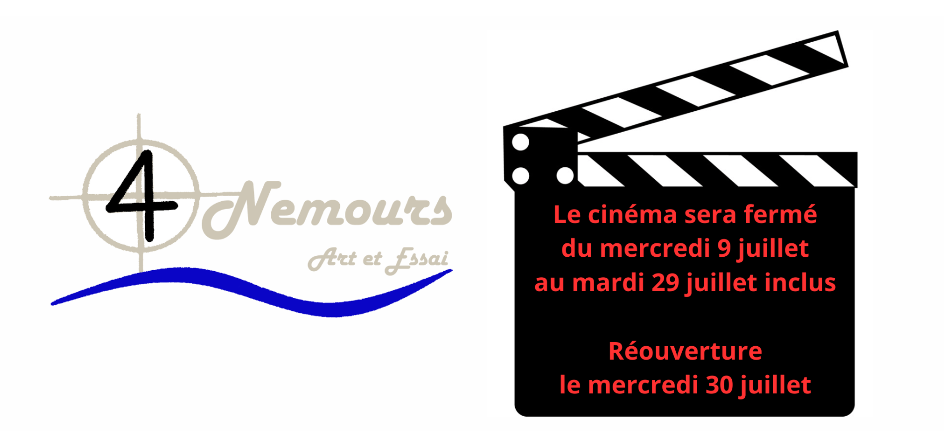 actualité FERMETURE JUILLET